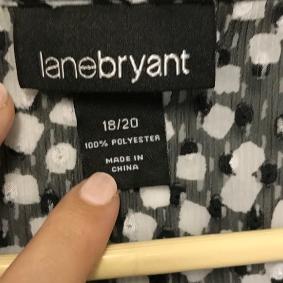 Lane Bryant Polka Dot Ruffle Top 18/20w - Picture 3 of 3